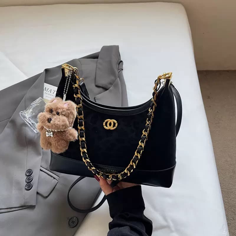 High-End Retro Leopard Print Women's Bag